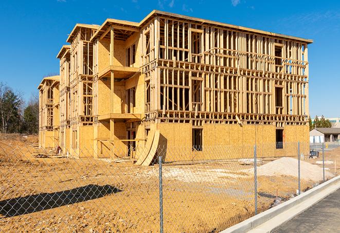 fenced construction zones promote safety and security in Grafton